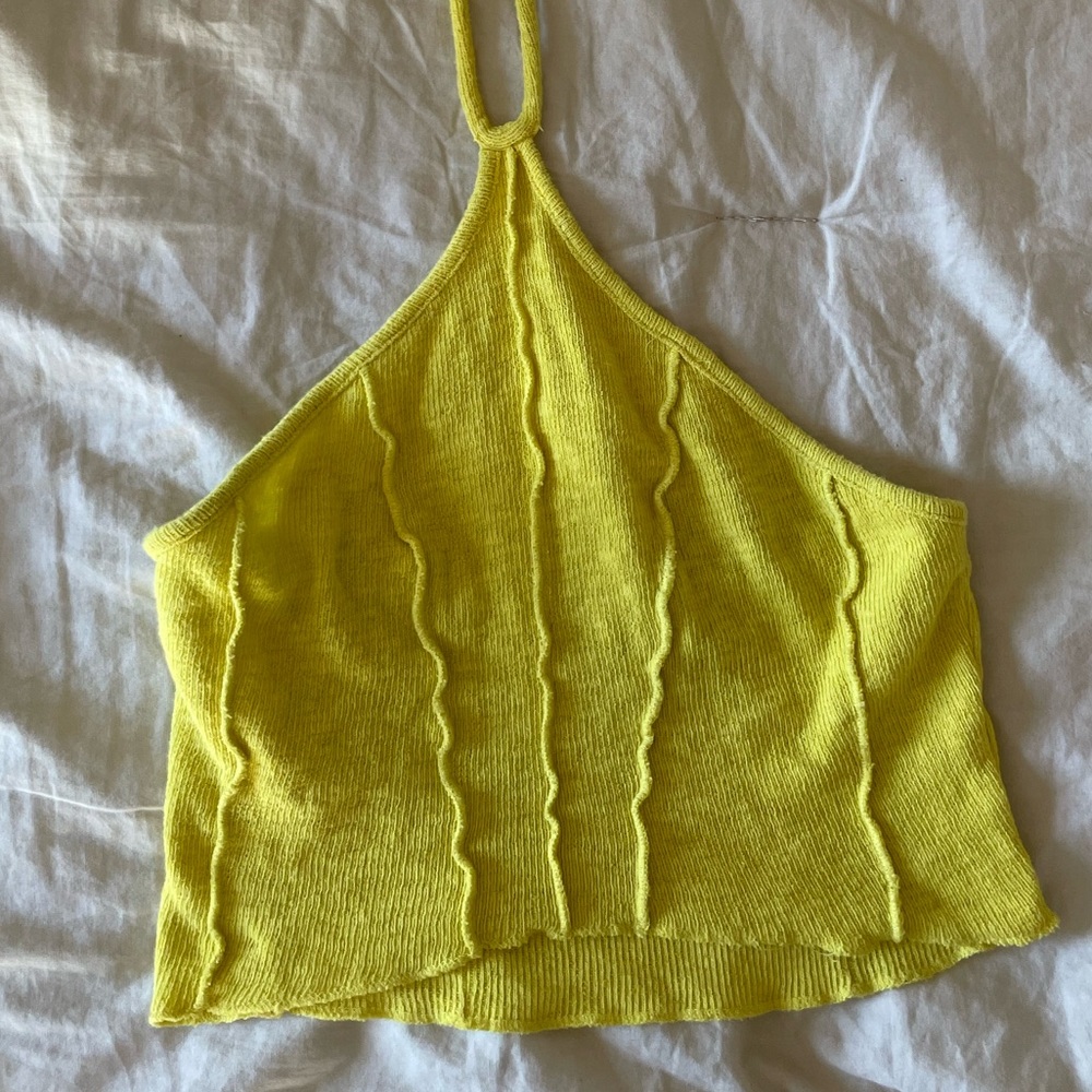UO Yellow Halter top